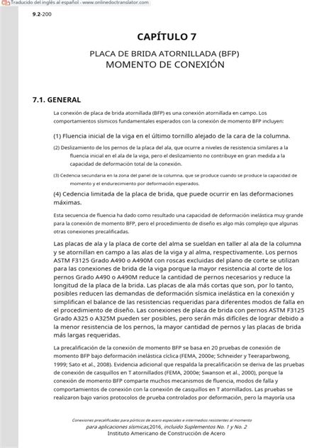 Aisc 358 Espanol