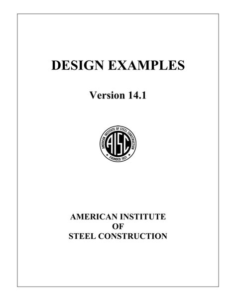 Read Online Aisc Manual For Design Examples And 