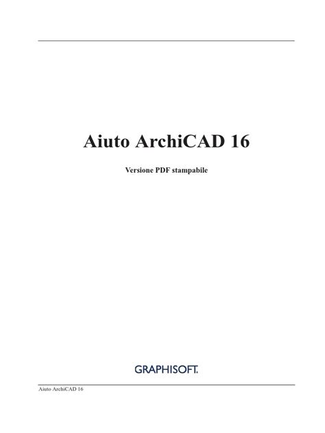 aiuto archicad 16