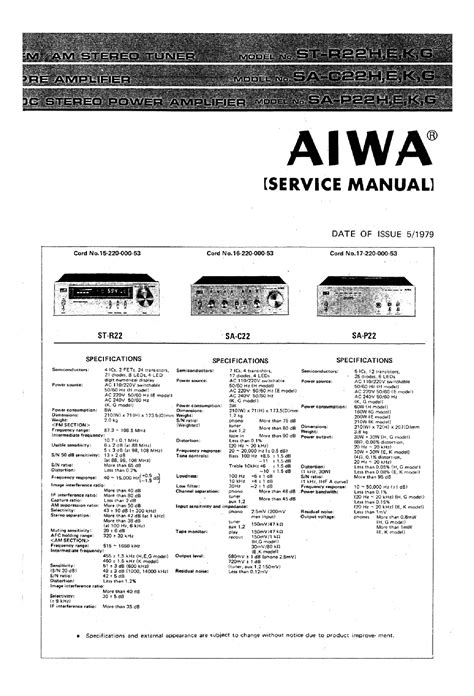 Aiwa Service