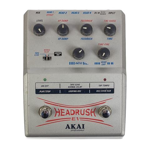 Akai Headrush Manual