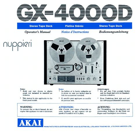 Read Akai 4000 User Guide 