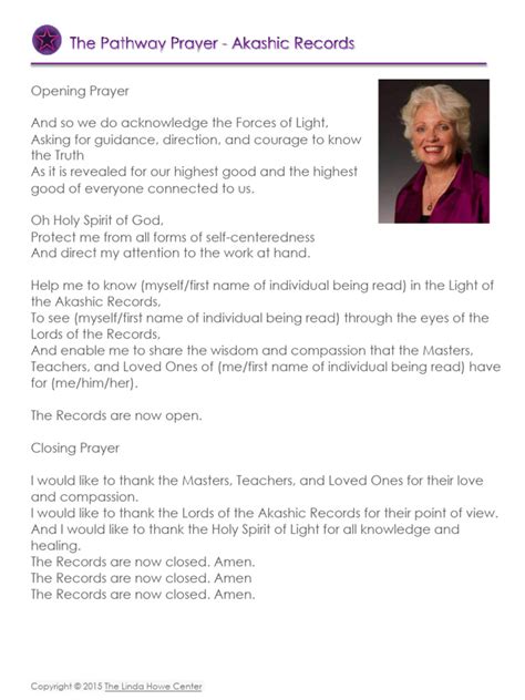 Akashic Record Pathway Prayers