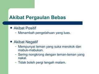 akibat pergaulan bebas