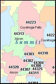 akron ohio zip code