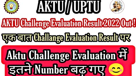 Aktu Challenge Evaluation Result
