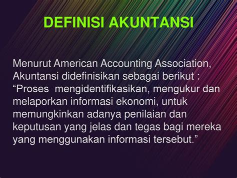 akuntansi menurut american accounting association