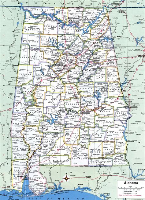 alabama state map