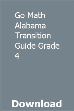 Alabama Transition Guide Gomath