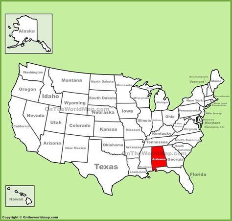 alabama us map