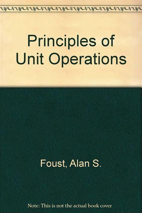 Alan Foust Unit Operations