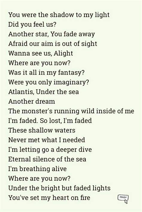 Alan Walker Faded Lyrics