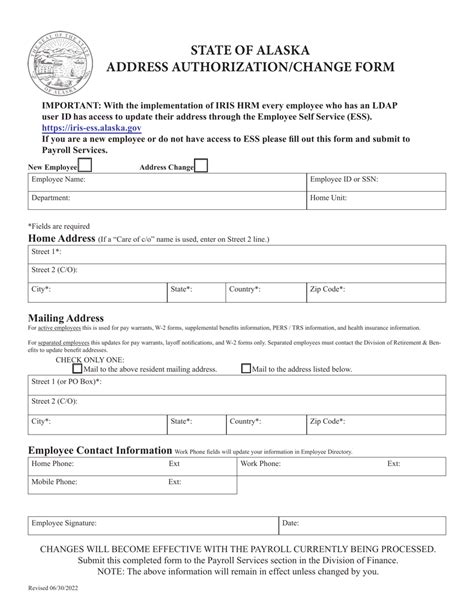 alaska address