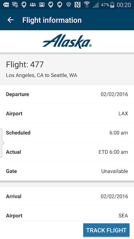 alaska flight status