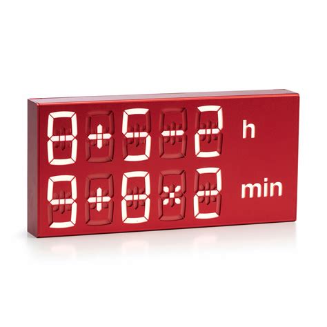Albert Aluminum Math Clock Moma Design Store Math Digital Clock - Math Digital Clock