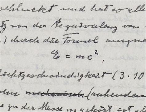 Albert Einstein Handwriting