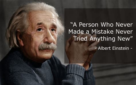 Albert Einstein Quote About Mistakes
