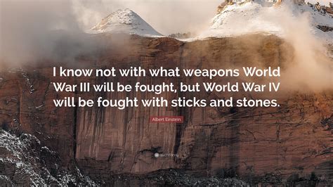 Albert Einstein War Quote