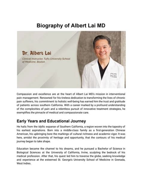 albert lysinge md biography