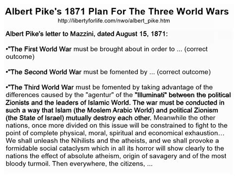 Albert Pike World War Three