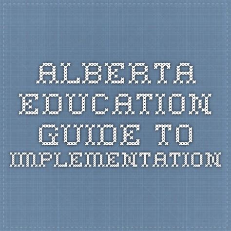 Read Alberta Education Guide To 
