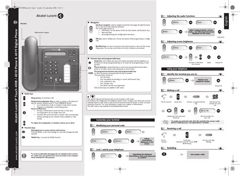 Alcatel Lucent Phone User Guide
