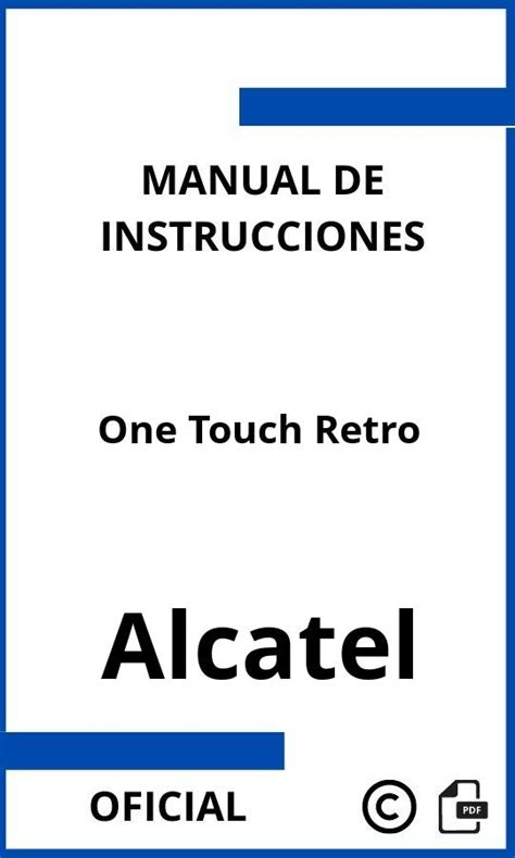 Alcatel Onetouch Retro Manual