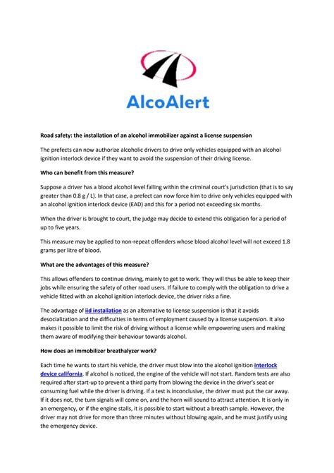 alcoalertinterlock Publisher Publications - Issuu