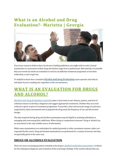 Alcohol And Drug Evaluation Marieta - Harmonibet Rtp