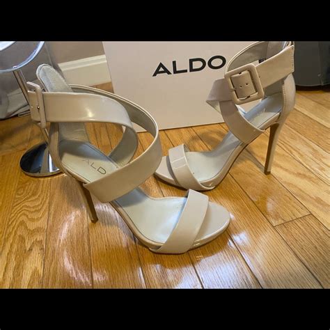 aldo nude strappy heels