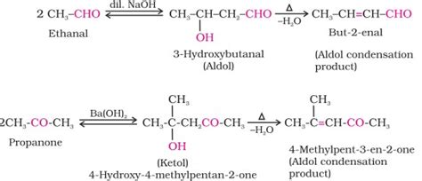 Aldol Condensation Reaction Class 12