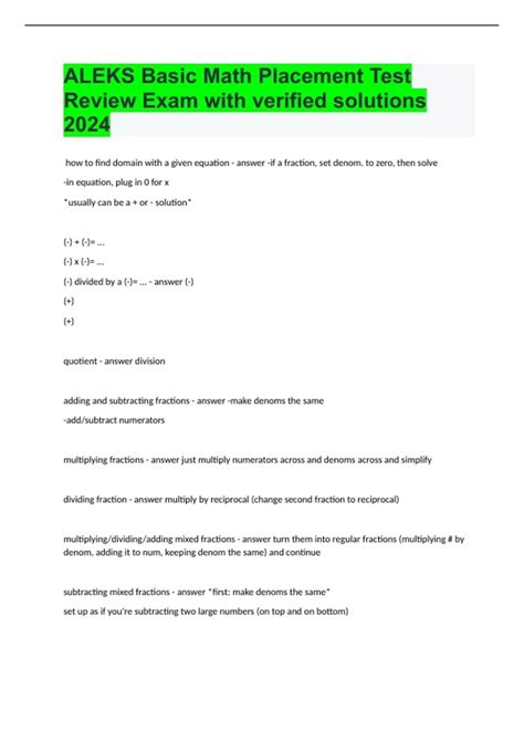 Aleks Math Placement Test Uiuc