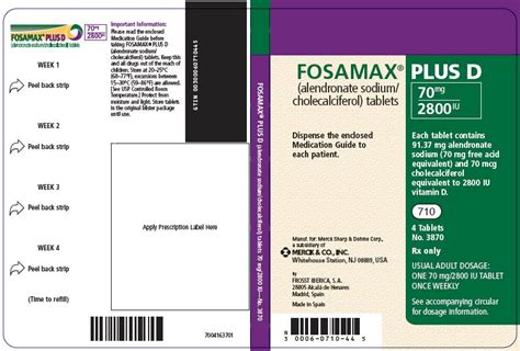 alendronate and cholecalciferol (Fosamax Plus D) - eMedicineHealth