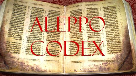 Aleppo Codex In English