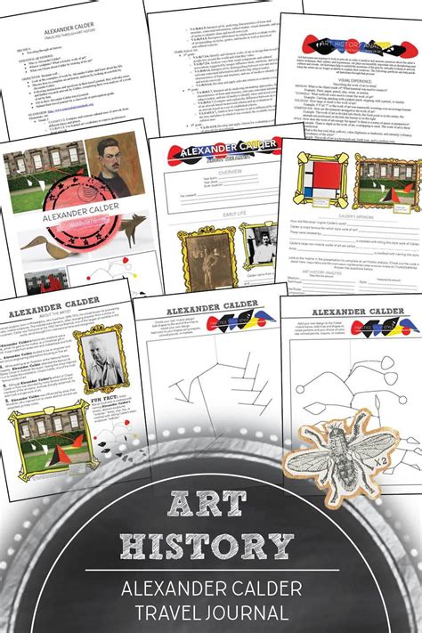 Alexander Calder Art History Workbook Elementary Art Middle Alexander Calder Worksheet - Alexander Calder Worksheet