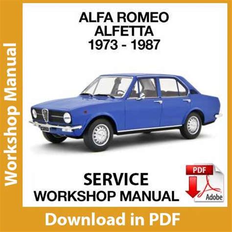 Alfetta Workshop Manual