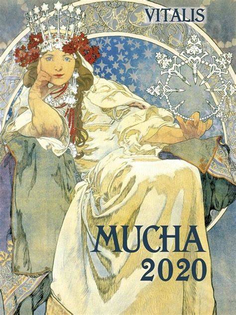 alfons mucha 2020 minikalender