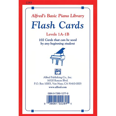 Alfreds Basic Piano Library Flash Cards Bk 1a And 1b