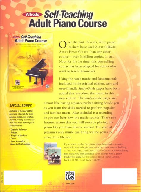 Full Download Alfreds Self Teaching Adult Piano Course The New Easy And Fun Way To Teach Yourself To Play Author Willard Palmer Published On July 2008 