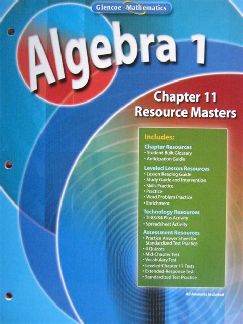 Algebra 1 Chapter 11