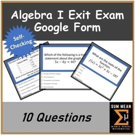 algebra 1 exit exam practice test