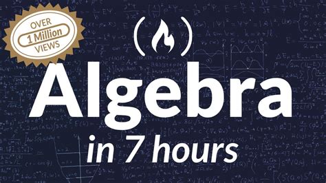 Algebra 1 Full Course Youtube 1 Math - 1 Math