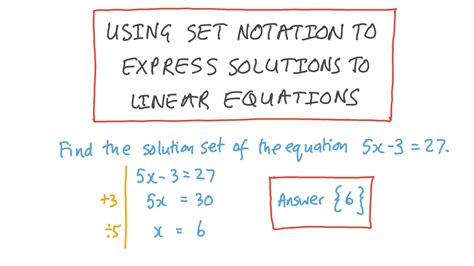 Algebra 1 Solution Set