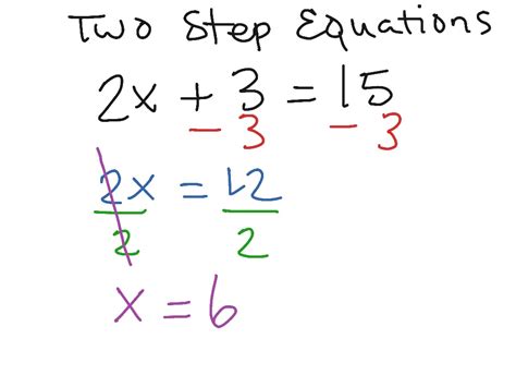 algebra 1 two step equations answer key