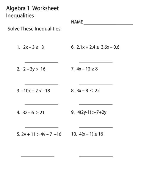 Algebra 1 Worksheets With Answers Pdf Printable Algebra Algebra 1 Worksheet Answers - Algebra 1 Worksheet Answers