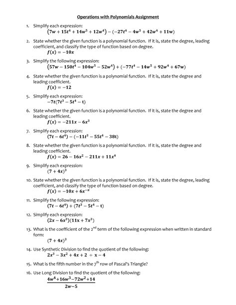 Algebra 2 Assignment Simplify Id 1