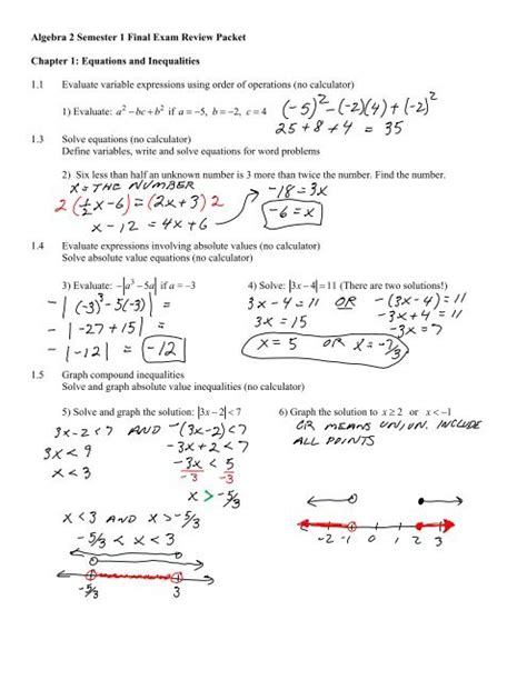 Algebra 2 Chapter 1 Lesson 4 Practice
