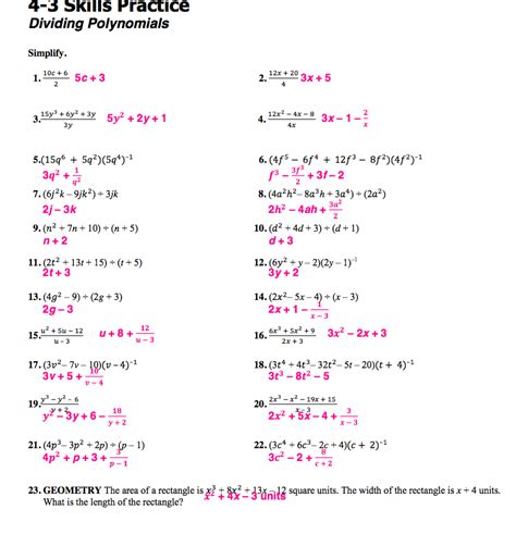 Algebra 2 Chapter 4 Answers
