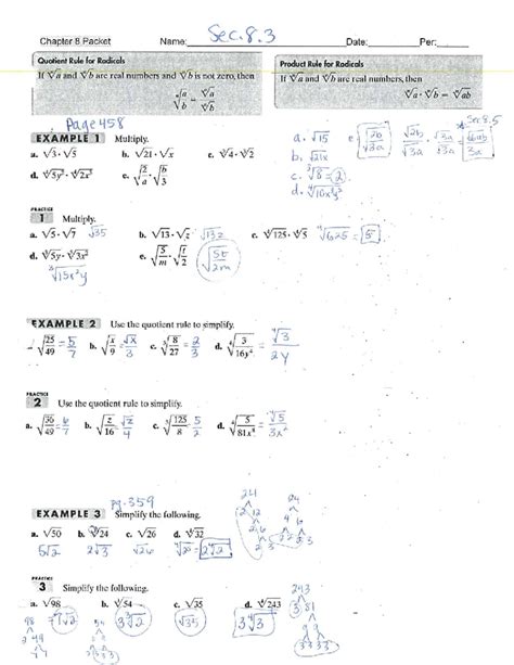Algebra 2 Chapter 8 Catawba County Schools
