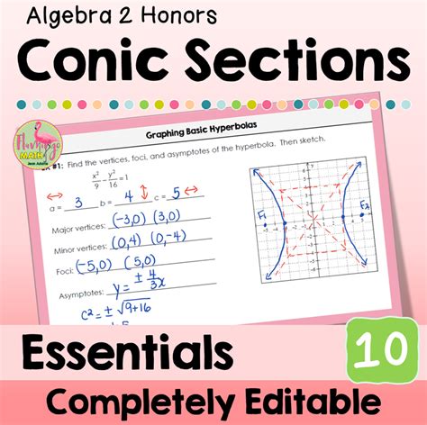 Algebra 2 Conic Sections Packet Answers